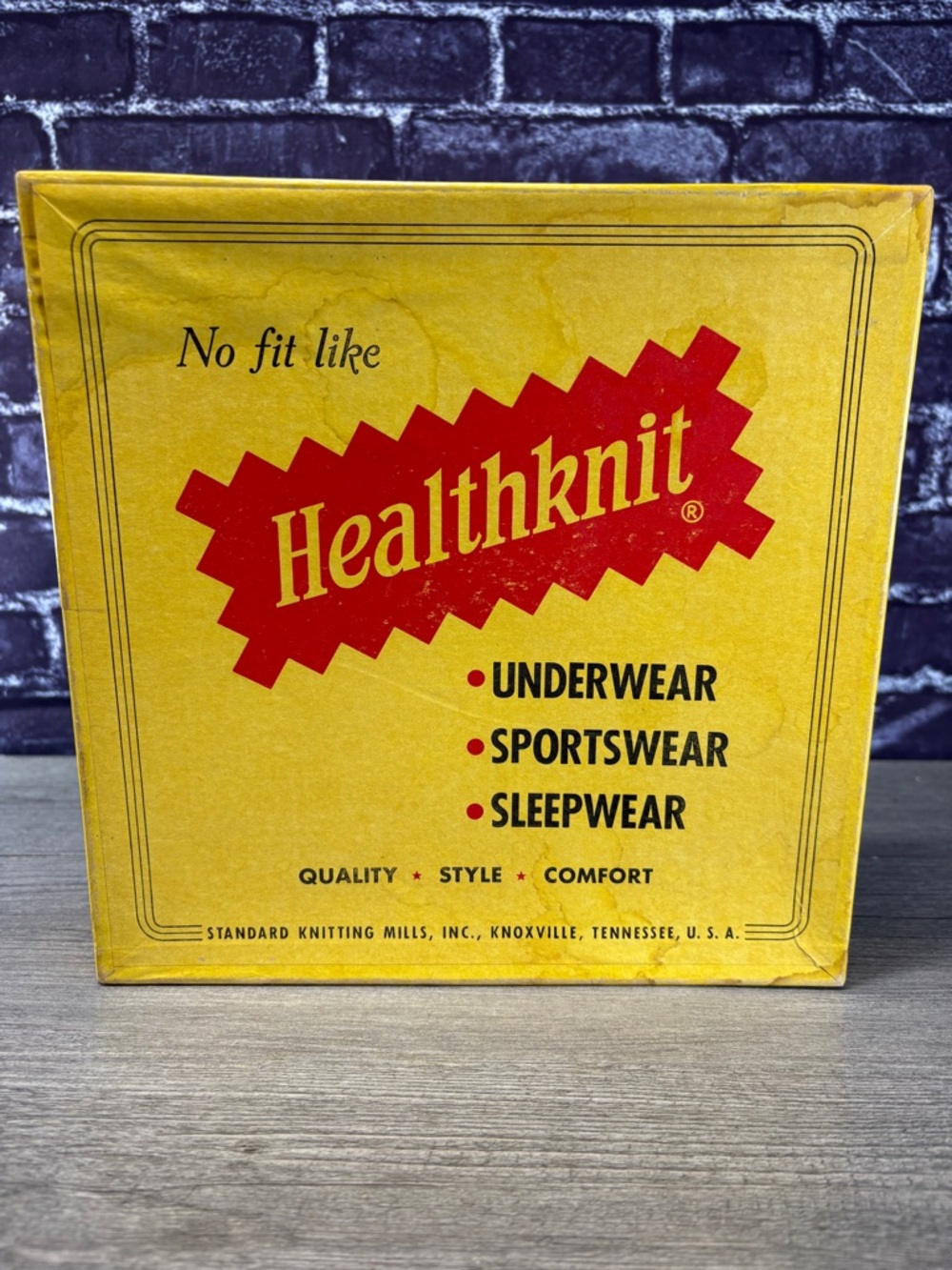 Vintage 1950s Healthknit Underwear Box